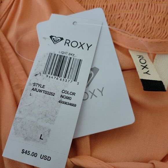 Roxy Light Sky Cropped Top (Size L) - Picture 6 of 7
